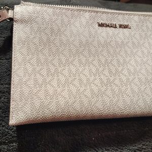 Michael Kors Silver Clutch Bag